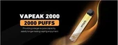 2000 Puffs elektronisk engångscigarett